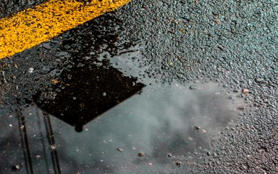 Los charcos que dejó la lluvia